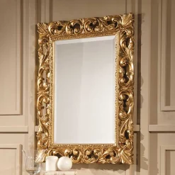 Oppulenter Wandspiegel in Gold Holzrahmen - Carlenna I^Wohnen New