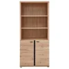 Ordnerregal mit drei Fächern und zwei Türen - Emly^Wohnen Discount