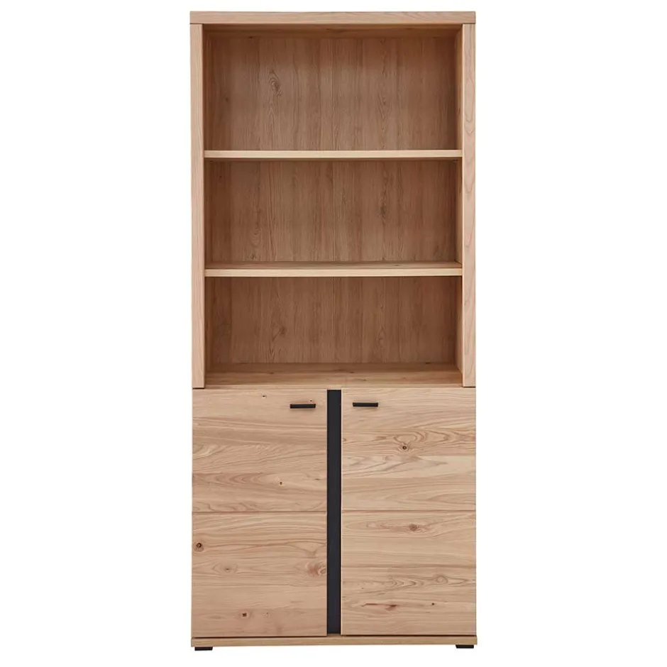 Ordnerregal mit drei Fächern und zwei Türen - Emly^Wohnen Discount