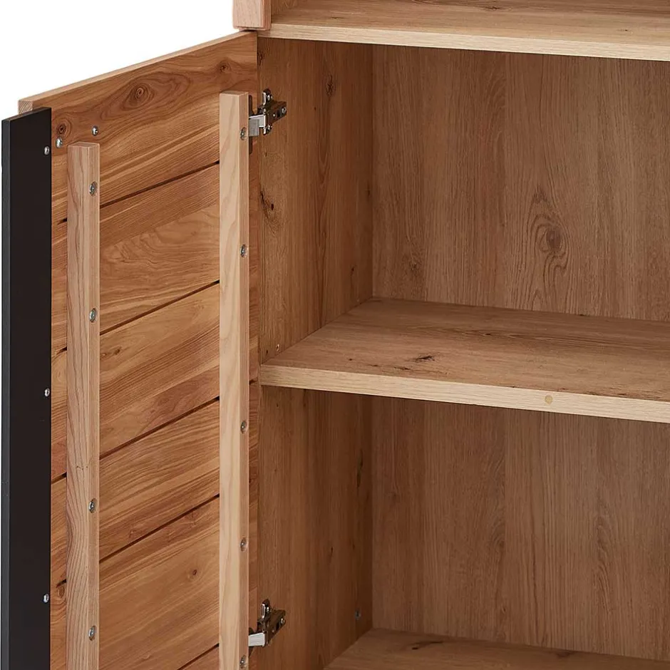 Ordnerregal mit drei Fächern und zwei Türen - Emly^Wohnen Discount