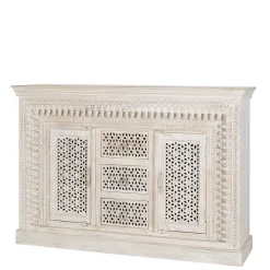 Wohnen Orient Style Anrichte aus Mangoholz White Wash - Capo