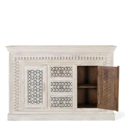 Wohnen Orient Style Anrichte aus Mangoholz White Wash - Capo