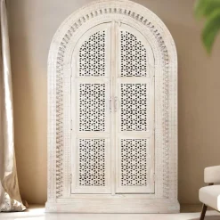 Wohnen Orient Style Schrank aus Mangoholz White Wash - Capo