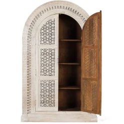 Wohnen Orient Style Schrank aus Mangoholz White Wash - Capo