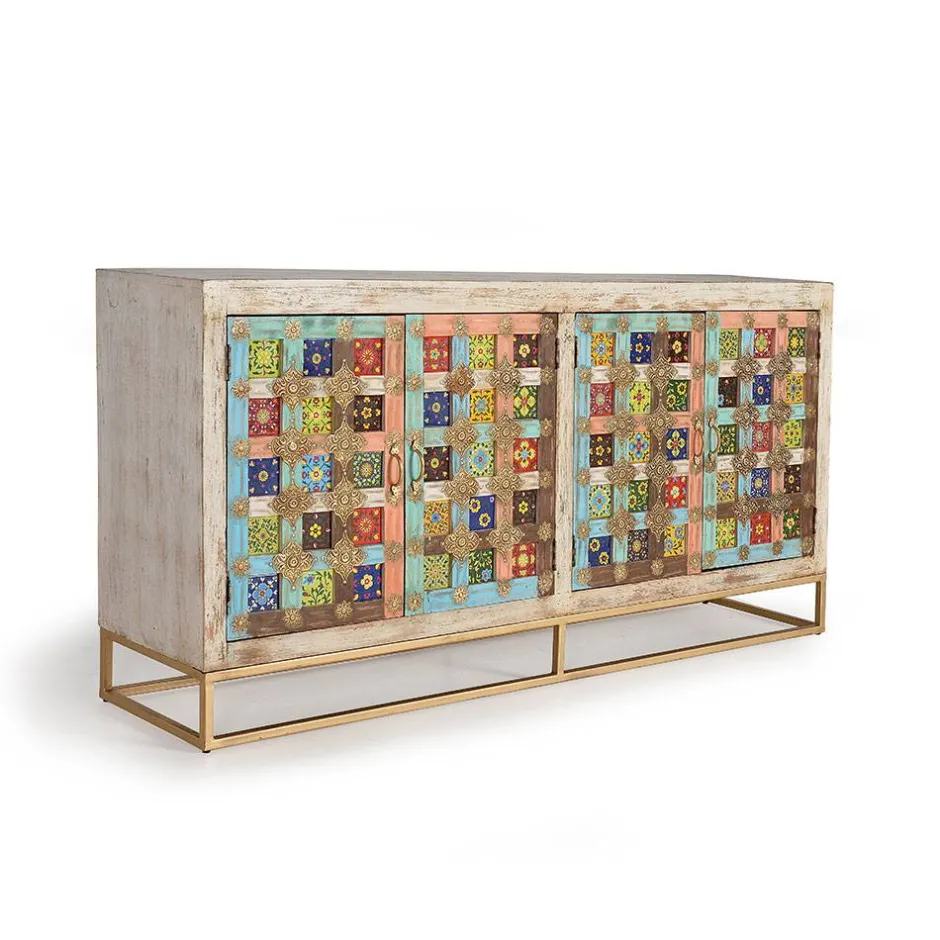 Oriental Design Sideboard mit bunten Keramik Kacheln - Jula^Wohnen Clearance
