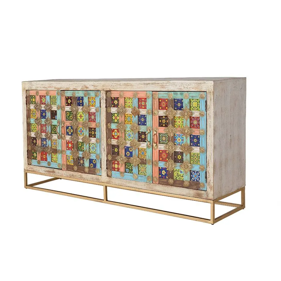 Oriental Design Sideboard mit bunten Keramik Kacheln - Jula^Wohnen Clearance