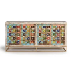 Oriental Design Sideboard mit bunten Keramik Kacheln - Jula^Wohnen Clearance