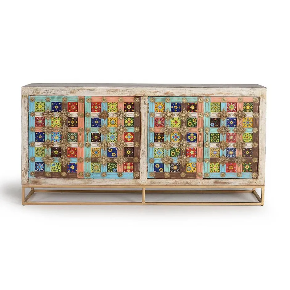 Oriental Design Sideboard mit bunten Keramik Kacheln - Jula^Wohnen Clearance