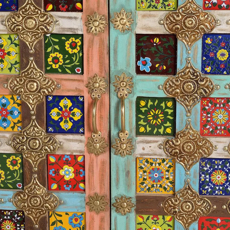 Oriental Design Sideboard mit bunten Keramik Kacheln - Jula^Wohnen Clearance