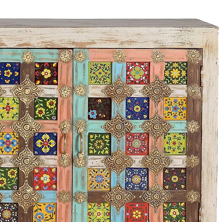 Oriental Design Sideboard mit bunten Keramik Kacheln - Jula^Wohnen Clearance