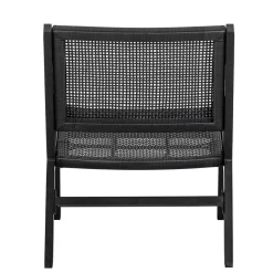 Wohnen Outdoor Armlehnenstuhl in Schwarz - Fiela (2er Set)