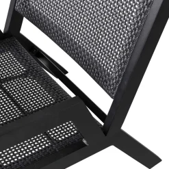 Wohnen Outdoor Armlehnenstuhl in Schwarz - Fiela (2er Set)