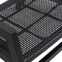 Wohnen Outdoor Armlehnenstuhl in Schwarz - Fiela (2er Set)