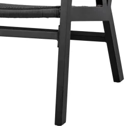 Wohnen Outdoor Armlehnenstuhl in Schwarz - Fiela (2er Set)