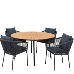 Wohnen Outdoor Essgruppe im modernen Stil - Farmer (fünfteilig)