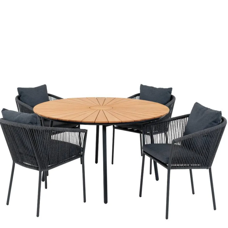 Wohnen Outdoor Essgruppe im modernen Stil - Farmer (fünfteilig)