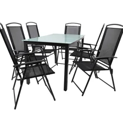 Outdoor Essgruppe in modernem Design - Fridamo (siebenteilig)^Wohnen Outlet