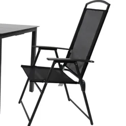 Outdoor Essgruppe mit zwei Klappstühlen - Saridio (dreiteilig)^Wohnen Best