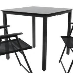 Outdoor Essgruppe mit zwei Klappstühlen - Saridio (dreiteilig)^Wohnen Best