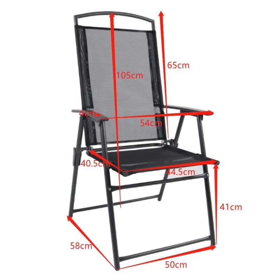 Outdoor Essgruppe mit zwei Klappstühlen - Saridio (dreiteilig)^Wohnen Best