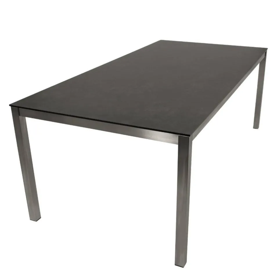 Wohnen Outdoor Glastisch in Keramikoptik - Hitma