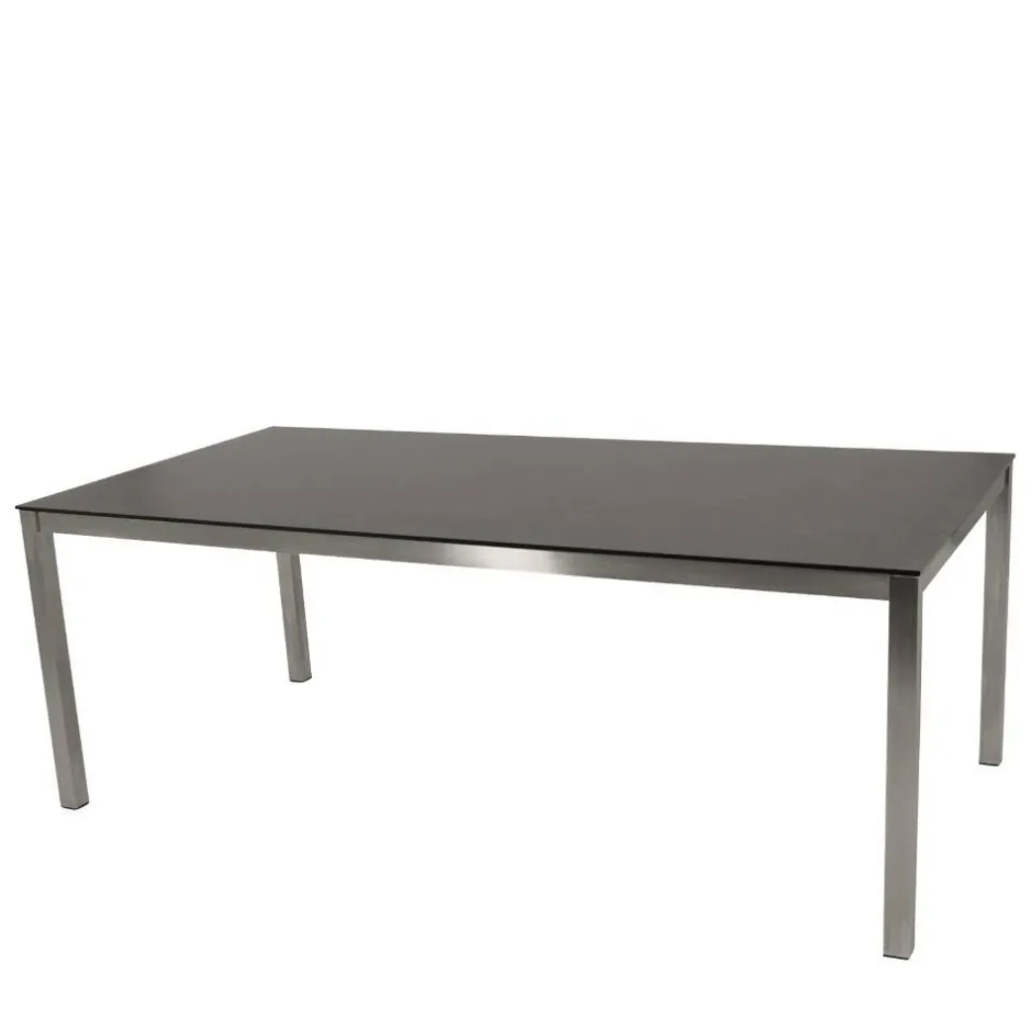 Wohnen Outdoor Glastisch in Keramikoptik - Hitma