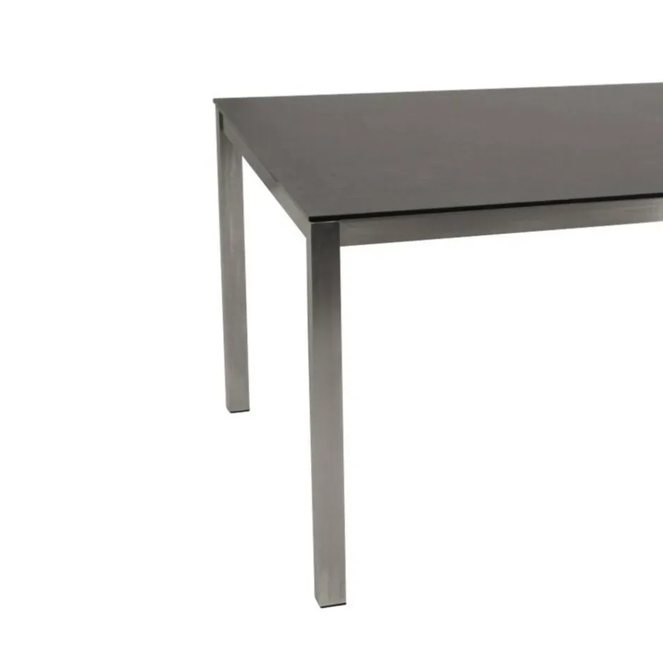 Wohnen Outdoor Glastisch in Keramikoptik - Hitma