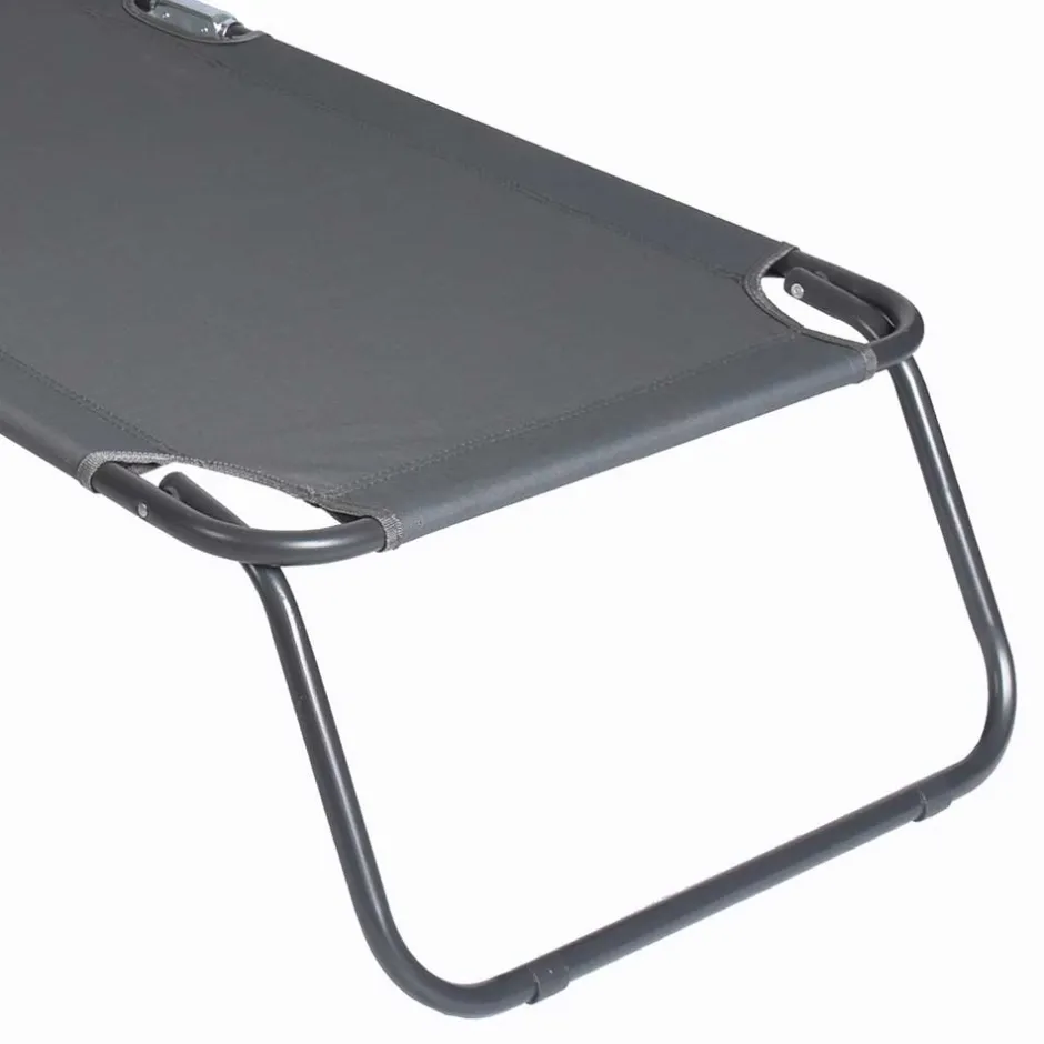 Outdoor Klappliege in Dunkelgrau - Spid^Wohnen New