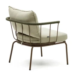 Wohnen Outdoor Sessel aus braunem Metall - Ragusca (2er Set)