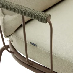 Wohnen Outdoor Sessel aus braunem Metall - Ragusca (2er Set)