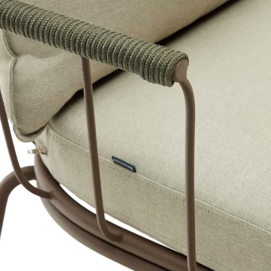 Wohnen Outdoor Sessel aus braunem Metall - Ragusca (2er Set)