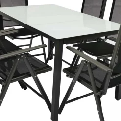 Outdoor Sitzgruppe mit Glastisch - Franatico (siebenteilig)^Wohnen New