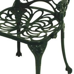 Outdoor Stuhl mit Armlehnen in Dunkelgrün - Tilano^Wohnen Outlet