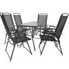 Wohnen Outdoor Tisch & Klappstühle Set - Alcamo (siebenteilig)