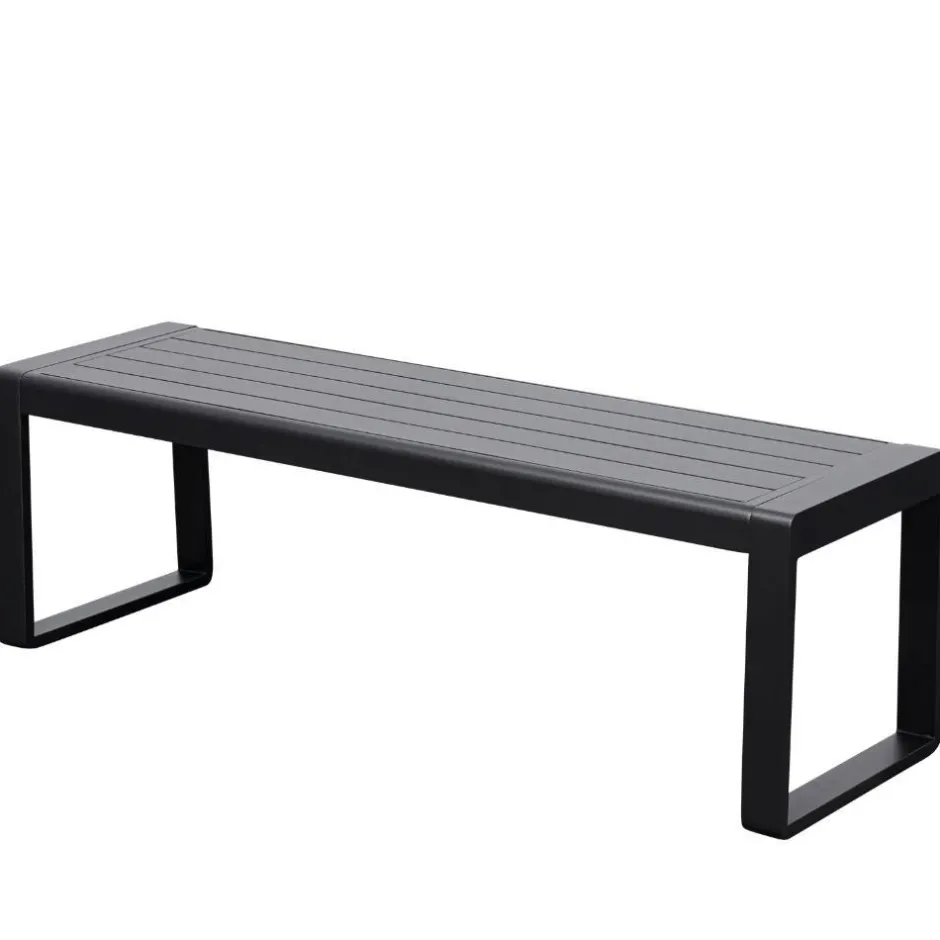 Wohnen Outdoorbank ohne Lehne mit zwei Sitzplätzen - Contrasta