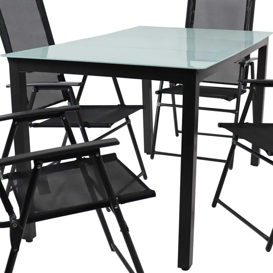 Wohnen Outdoor-Sitzgruppe für 4 Personen - Vokoz (fünfteilig)