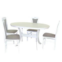 Ovale Sitzgruppe klassisch - Langos (fünfteilig)^Wohnen Clearance