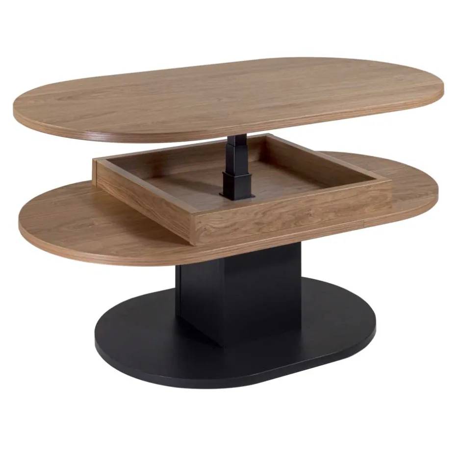 Ovaler Couchtisch höhenverstellbar - Padmas^Wohnen Hot