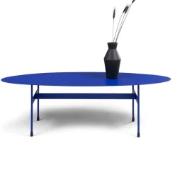 Wohnen Ovaler Couchtisch in Blau - Klaimak
