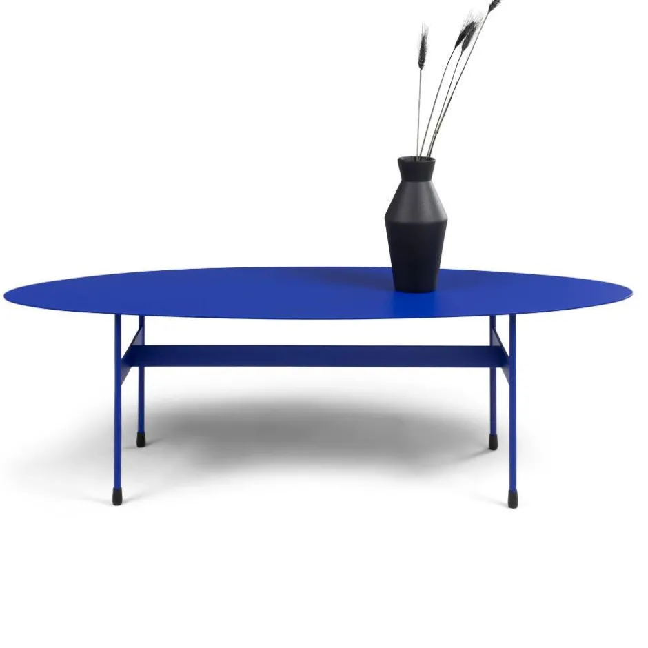 Wohnen Ovaler Couchtisch in Blau - Klaimak