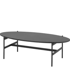 Ovaler Couchtisch in Dunkelgrau Keramik - Andrina^Wohnen Outlet