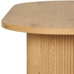 Ovaler Couchtisch in Eiche Holzoptik - Saracan^Wohnen Sale