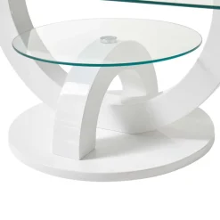 Wohnen Ovaler Design Glastisch fürs Wohnzimmer - Trucos