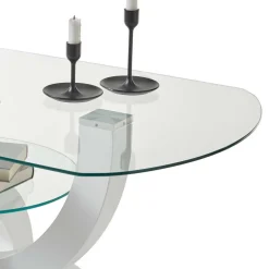 Wohnen Ovaler Design Glastisch fürs Wohnzimmer - Trucos