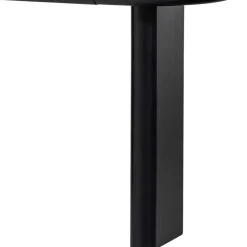 Ovaler Design Schreibtisch in Schwarz Holzoptik - Belinda^Wohnen Hot