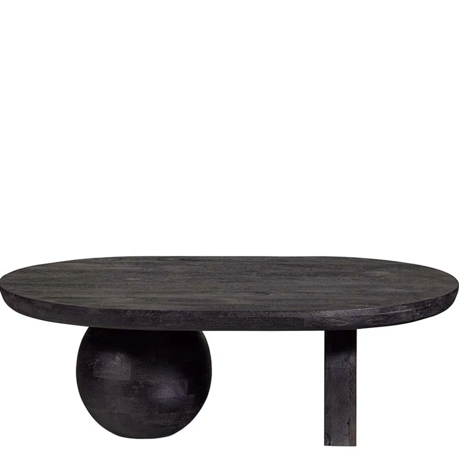 Ovaler Design-Couchtisch in Schwarz - Islando^Wohnen Sale