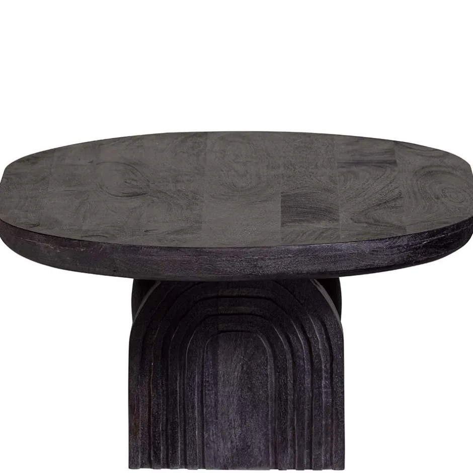 Ovaler Design-Couchtisch in Schwarz - Islando^Wohnen Sale