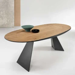 Ovaler Designtisch mit Schweizer Kante - Sinvoje^Wohnen Sale