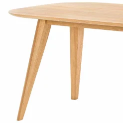 Wohnen Ovaler Eichentisch Kathyn im Retro Design