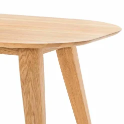 Wohnen Ovaler Eichentisch Kathyn im Retro Design